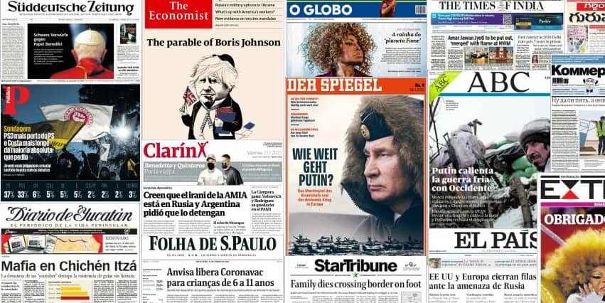 Unes de presse du 21 janvier 2022