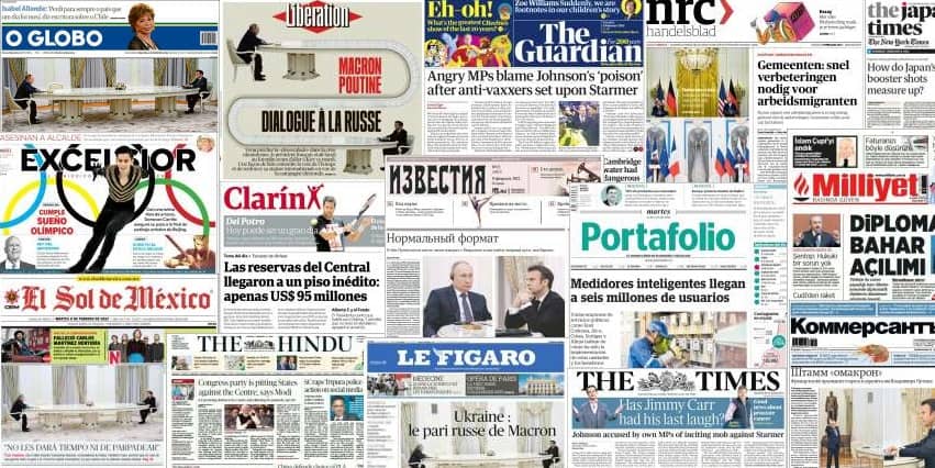 Quelques unes de presse du 8 février 2022