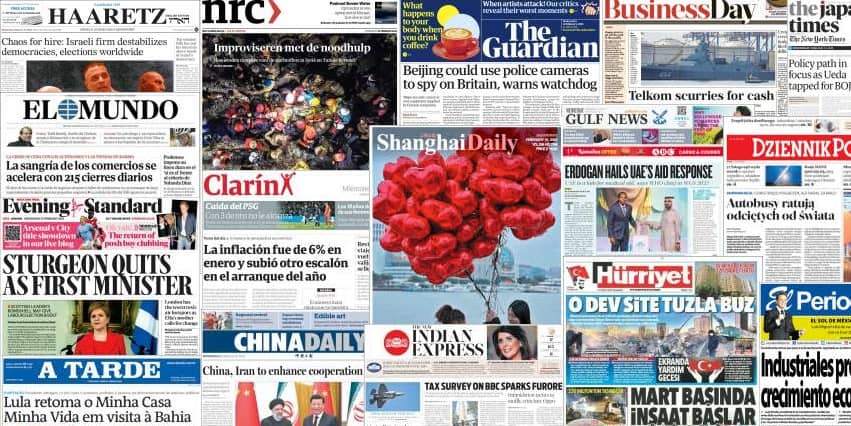 Unes de presse du 15 février 2023