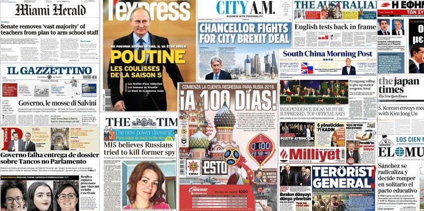 Unes de presse du 7 mars 2018