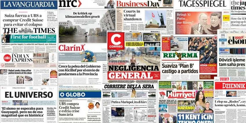 Unes de presse du 20 mars 2023