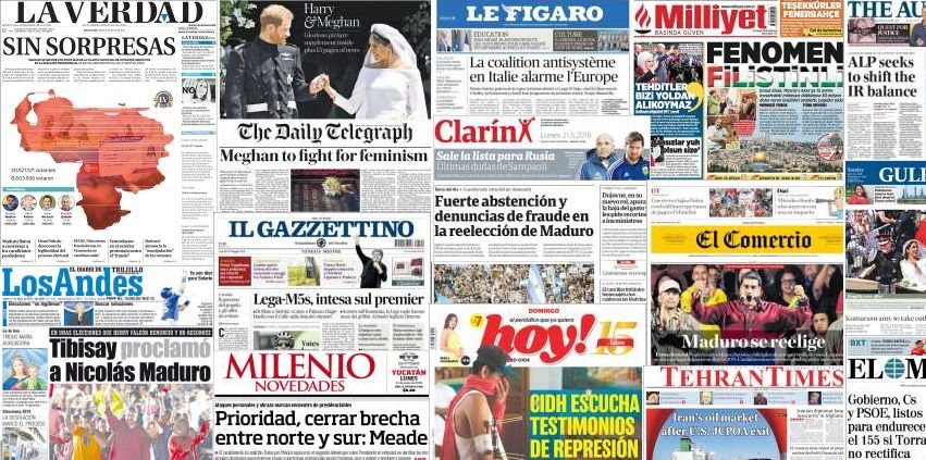 Unes de presse du 21 mai 2018