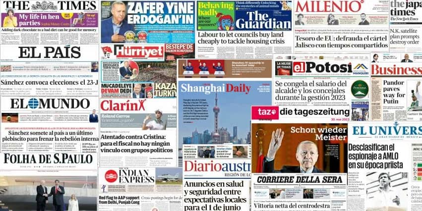 Unes de presse du 30 mai 2023