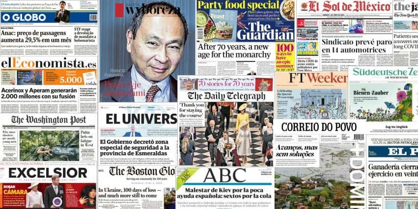 Quelques unes de presse du 4 juin 2022