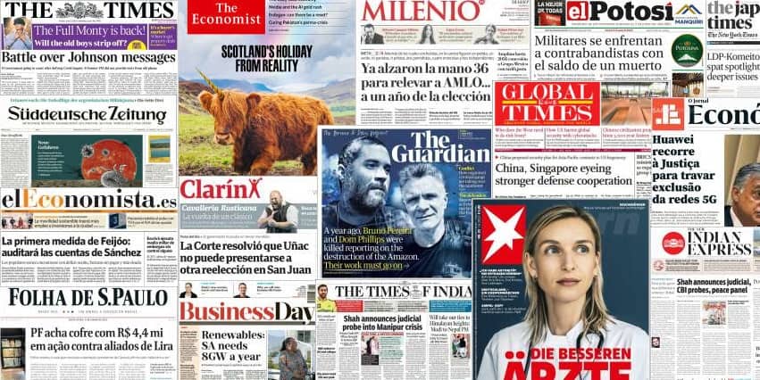 Unes de presse du 2 juin 2023