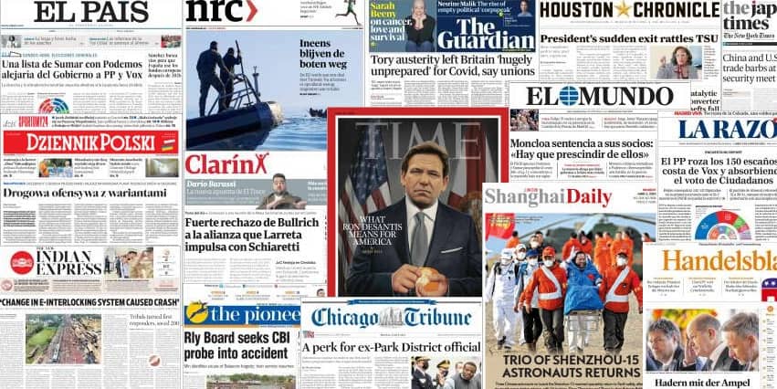 Unes de presse du 5 juin 2023