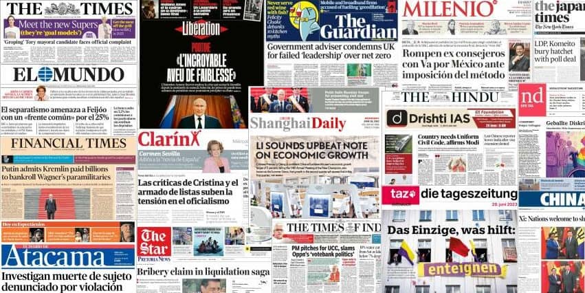 Unes de presse du 28 juin 2023