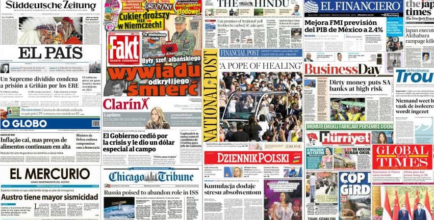 Quelques unes de presse du 27 juillet 2022