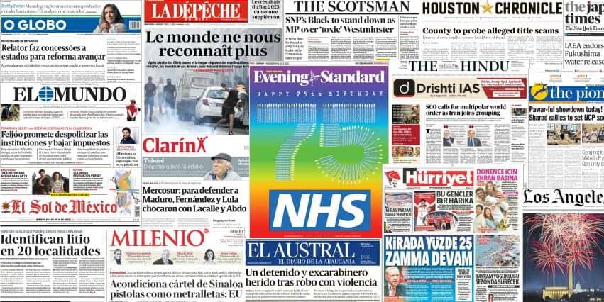 Unes de presse du 5 juillet 2023