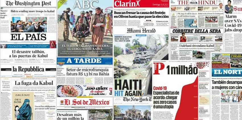 Unes de presse du 15 août 2021