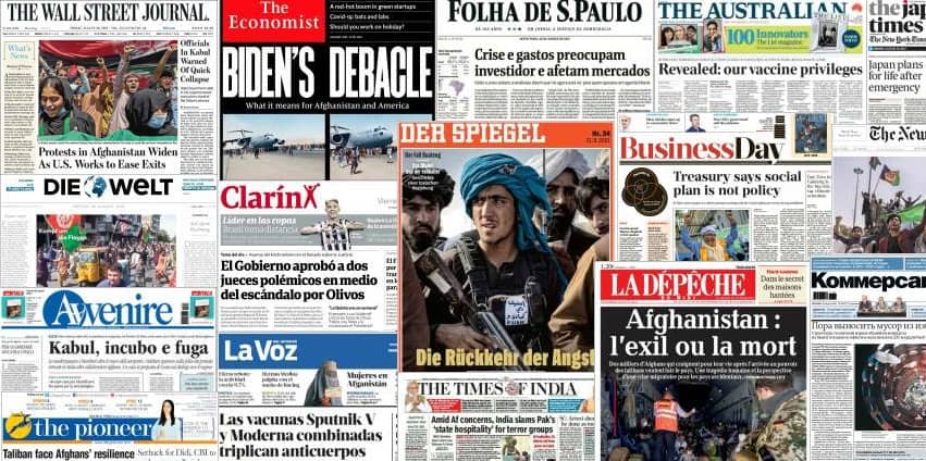 Unes de presse du 20 août 2021