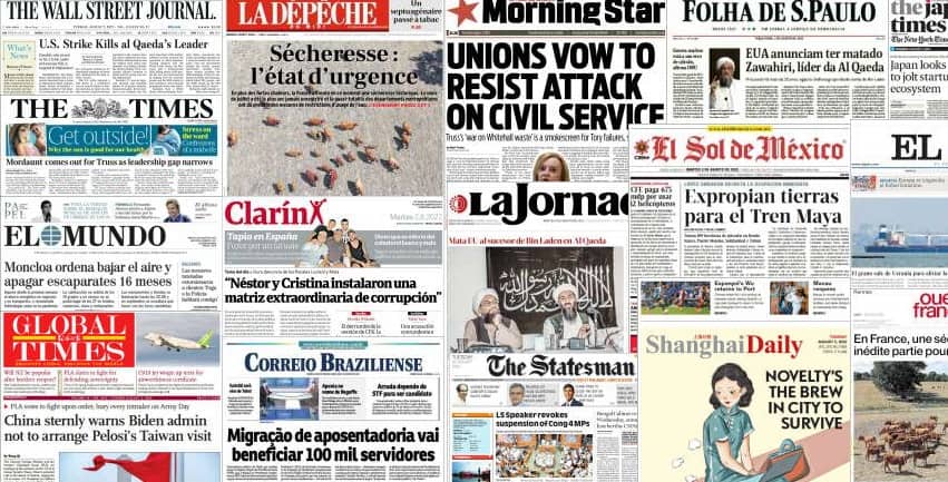 Quelques unes de presse du 2 août 2022
