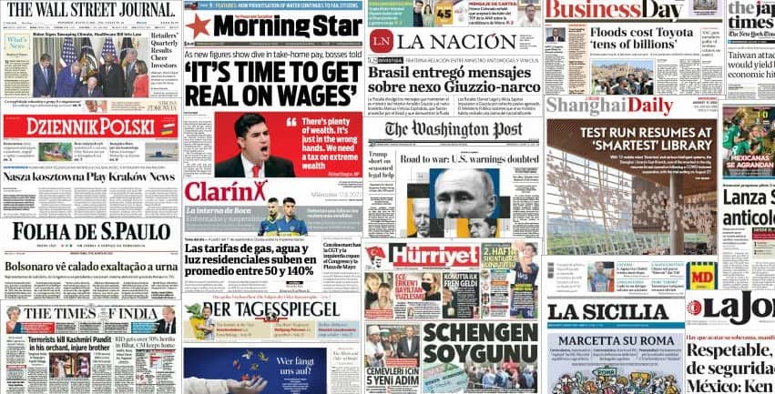 Quelques unes de presse du 17 août 2022