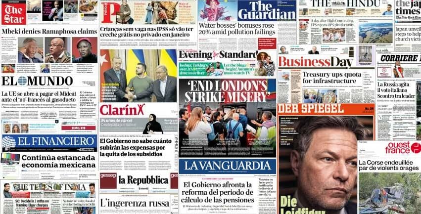 Quelques unes de presse du 19 août 2022
