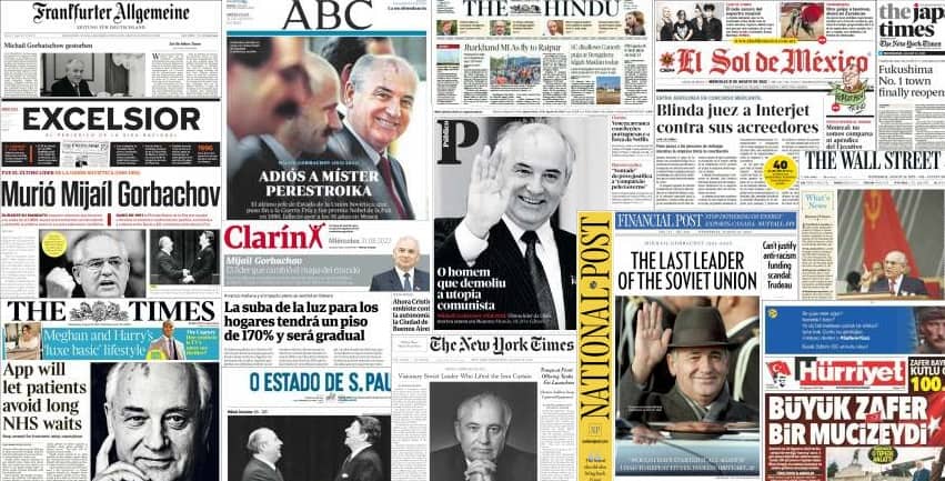 Quelques unes de presse du 31 août 2022