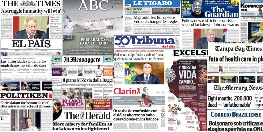 Unes de presse du 23 septembre 2020