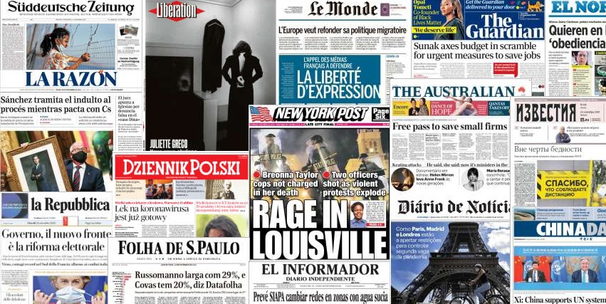 Unes de presse du 24 septembre 2020