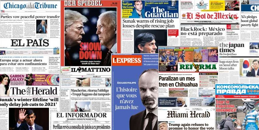 Unes de presse du 25 septembre 2020