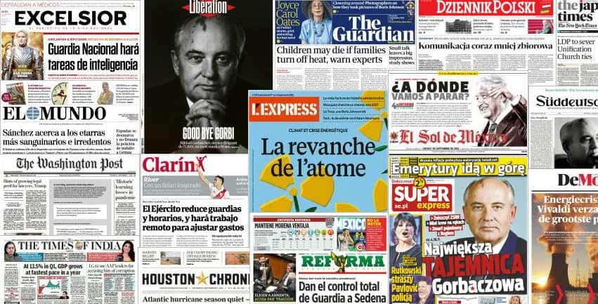 Quelques unes de presse du 1er septembre 2022