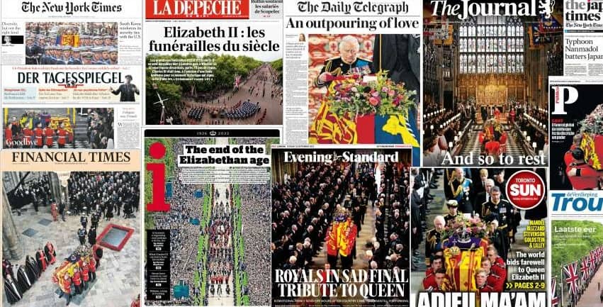 Quelques unes de presse du 20 septembre 2022
