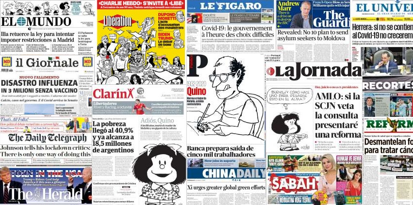 Unes de presse du 1er octobre 2020