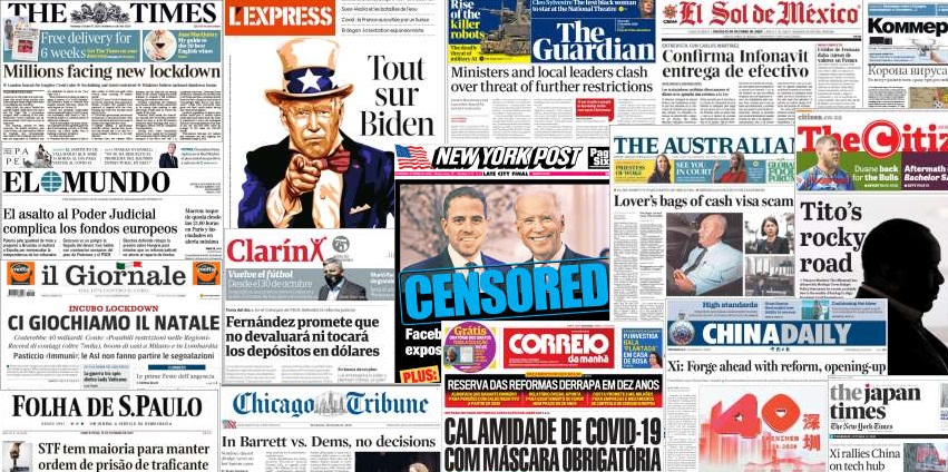 Unes de presse du 15 octobre 2020