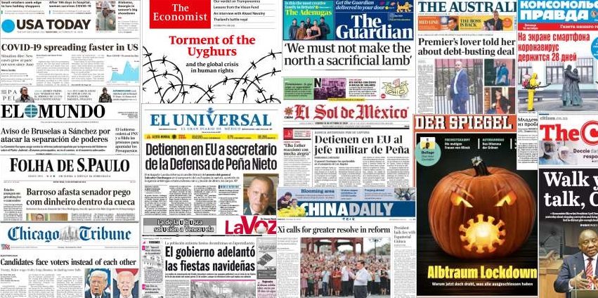 Unes de presse du 16 octobre 2020