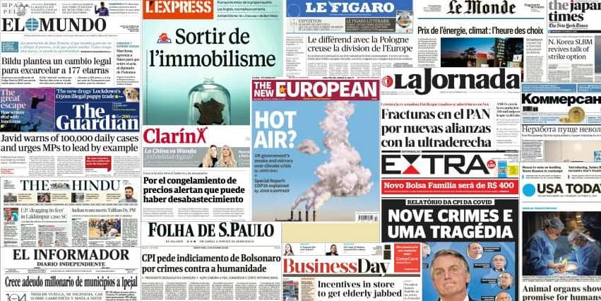 Unes de presse du 21 octobre 2021