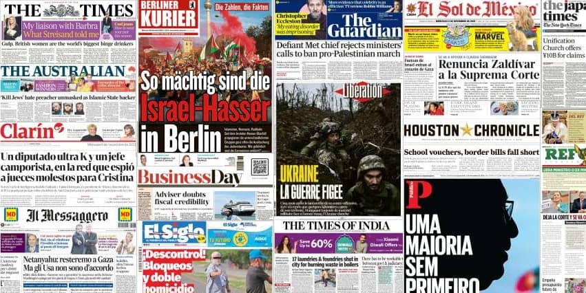 Unes de presse du 8 novembre 2023