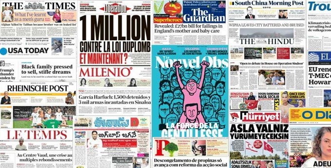 Unes de presse du 21 juillet 2025