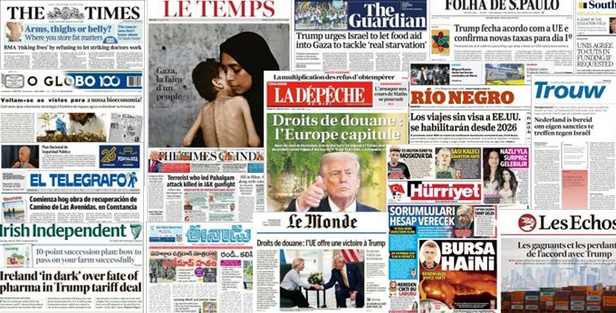 Unes de presse du 29 juillet 2025