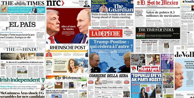 Unes de presse du 15 août 2025