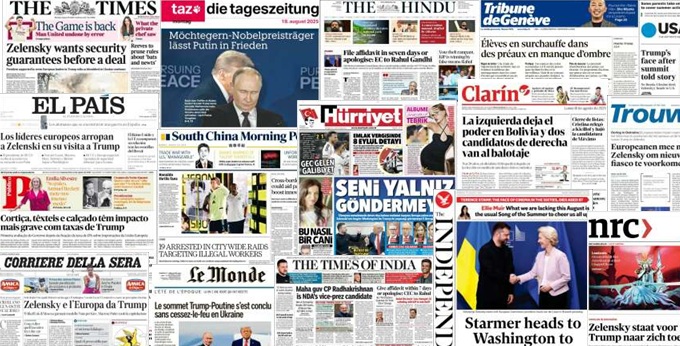 Unes de presse du 18 août 2025