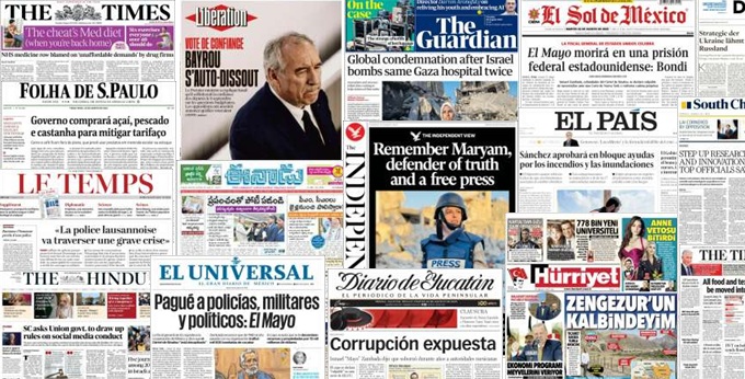 Unes de presse du 26 août 2025