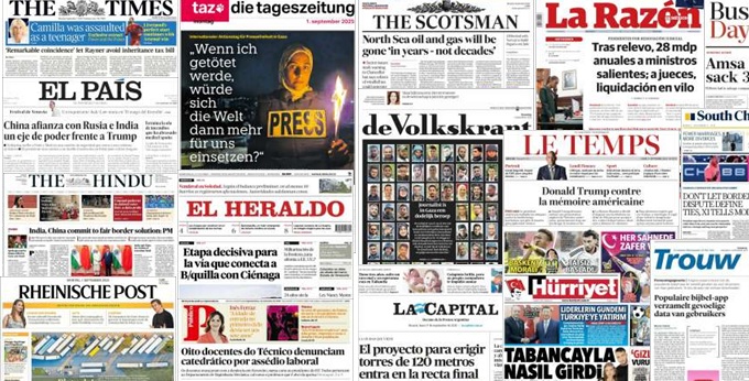Unes de presse du 1er septembre 2025