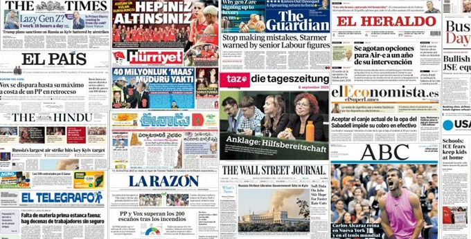 Unes de presse du 8 septembre 2025