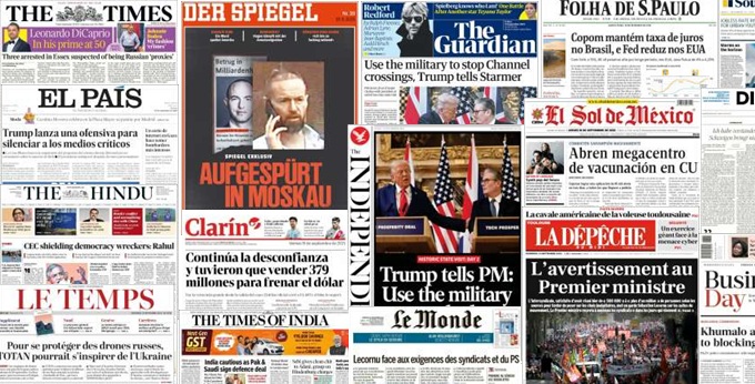 Unes de presse du 19 septembre 2025