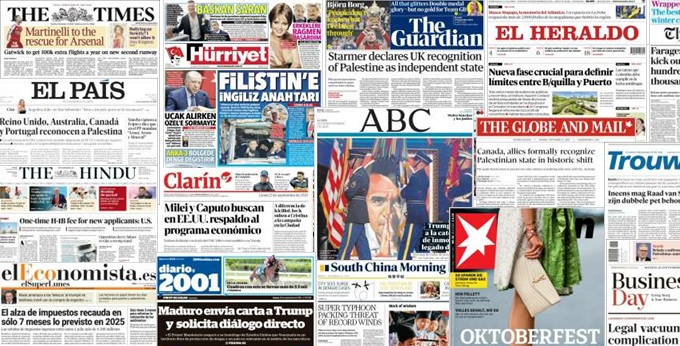 Unes de presse du 22 septembre 2025