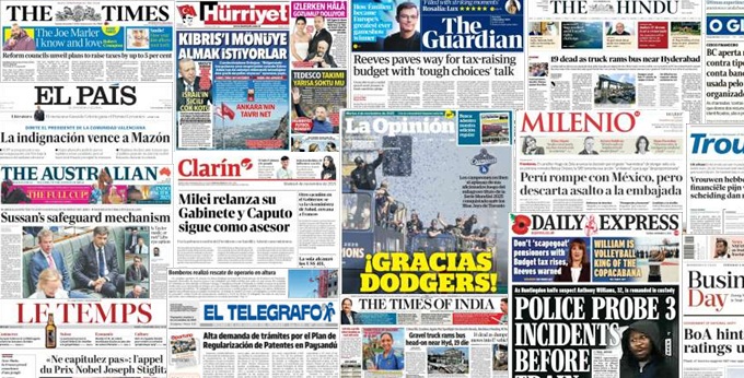 Unes de presse du 4 novembre 2025