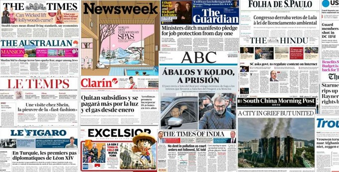 Unes de presse du 28 novembre 2025